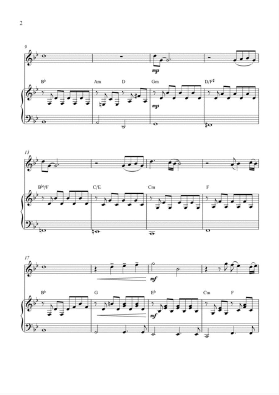 Feelings (?dime?) Piano scores gallery preview page 2