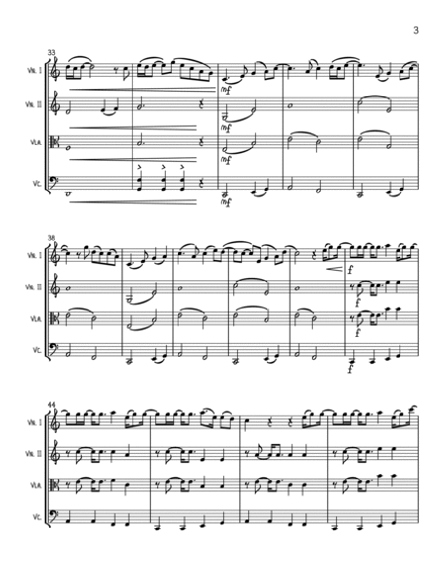 Passport Home String Quartet scores gallery preview page 3