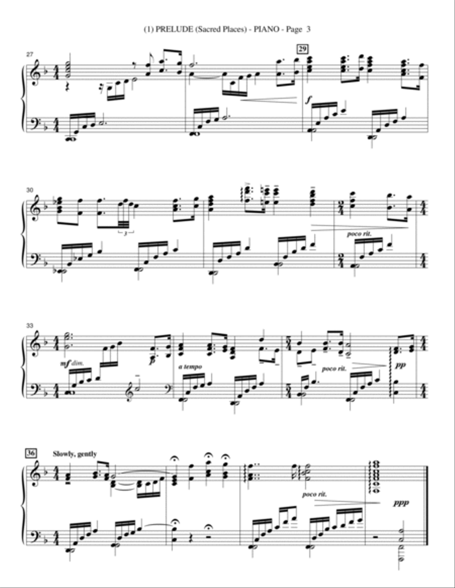 Sacred Places - Piano Choir scores gallery preview page 4