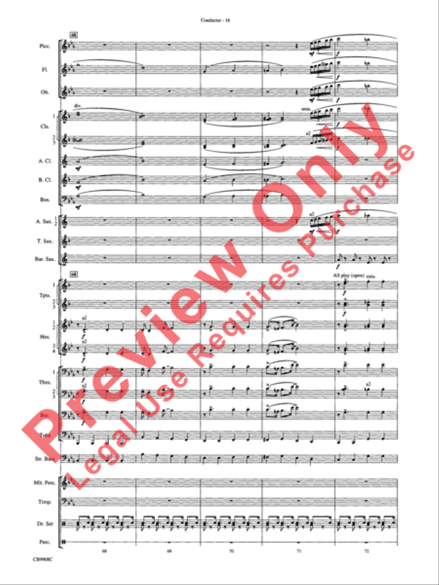 Swing's the Thing Concert Band scores gallery preview page 19