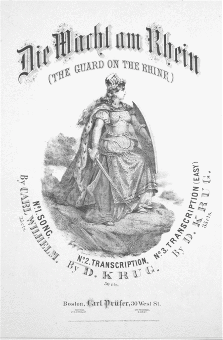 Die Wacht am Rhein (The Guard on the Rhine) Piano Solo scores gallery preview page 1
