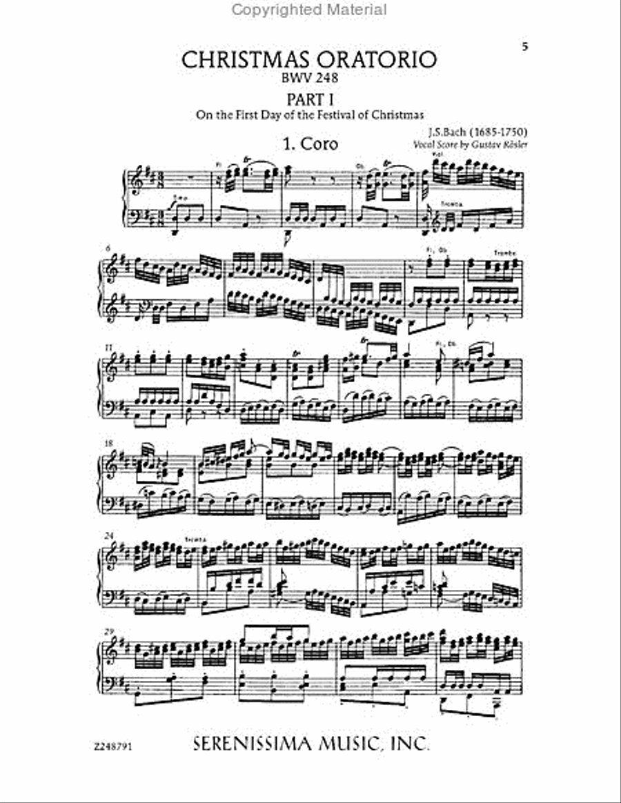 Christmas Oratorio, BWV 248 Choir scores gallery preview page 4