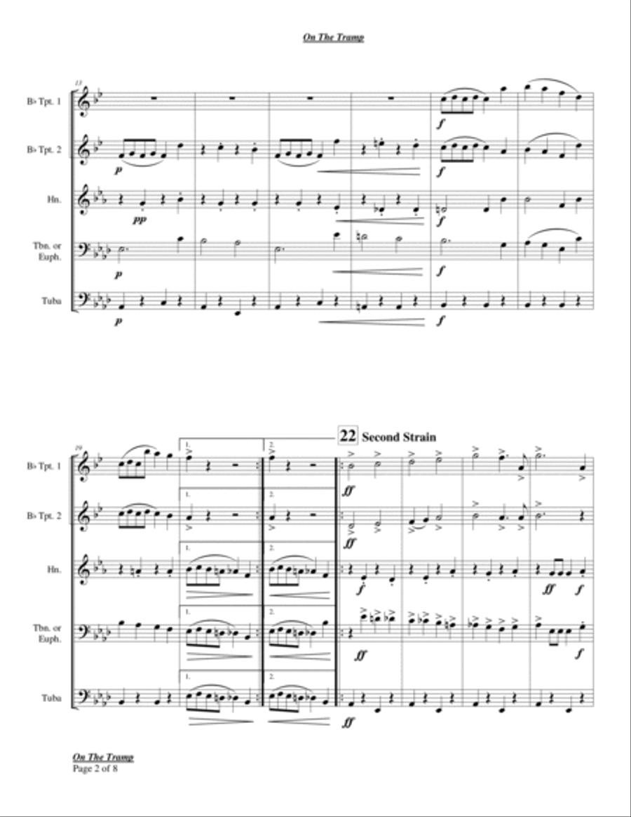 On The Tramp Chamber Music scores gallery preview page 4