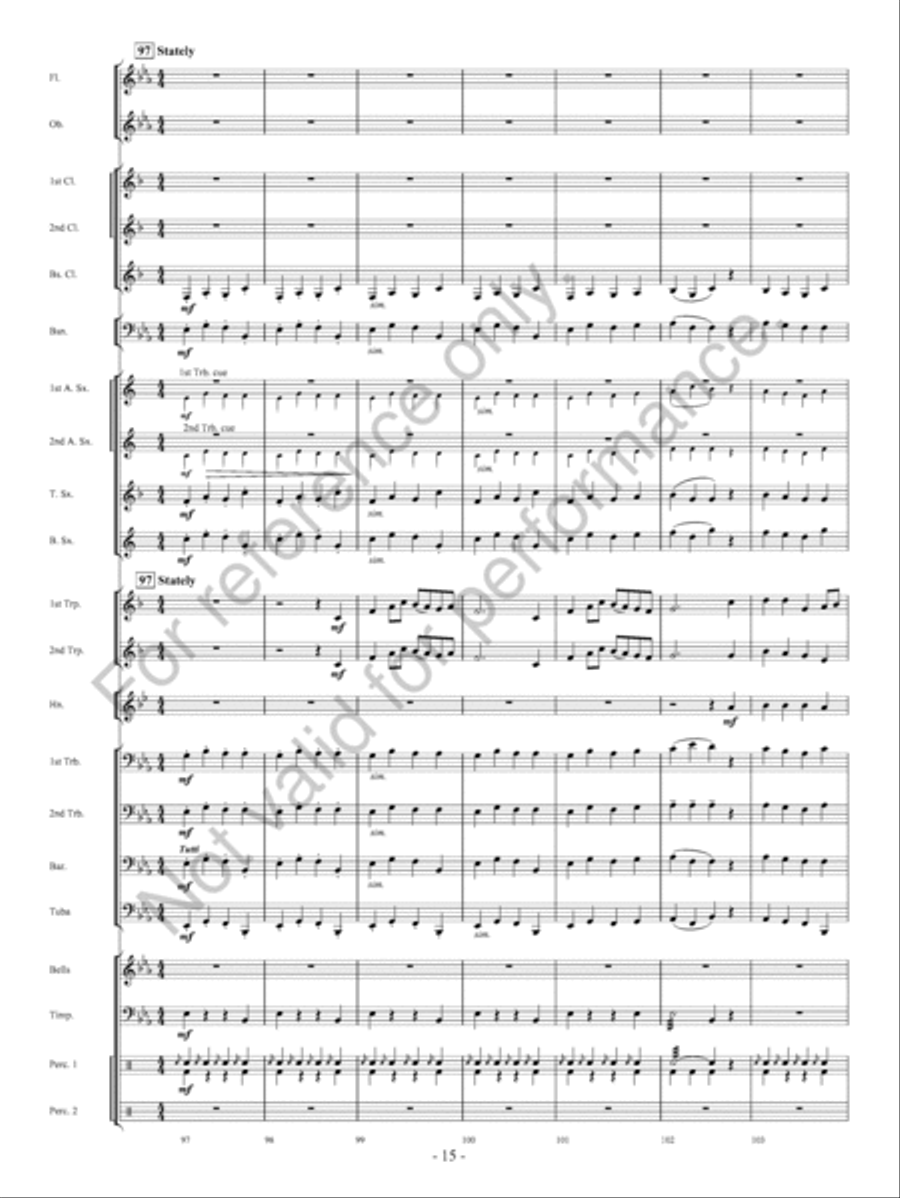 Pembroke Castle Concert Band scores gallery preview page 16