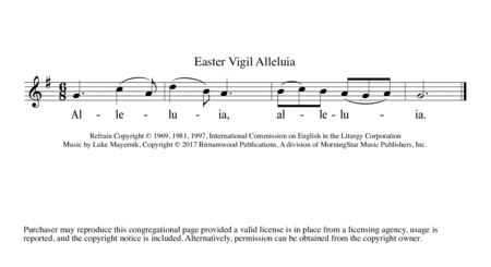 Easter Vigil Alleluia and Easter Sunday (Downloadable)