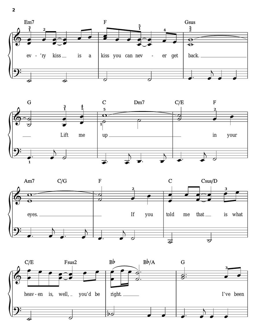 This Is The Night Easy Piano scores gallery preview page 2
