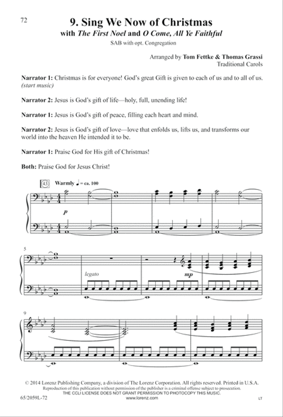 The Christmas Story The Christmas Story 3-Part scores gallery preview page 73