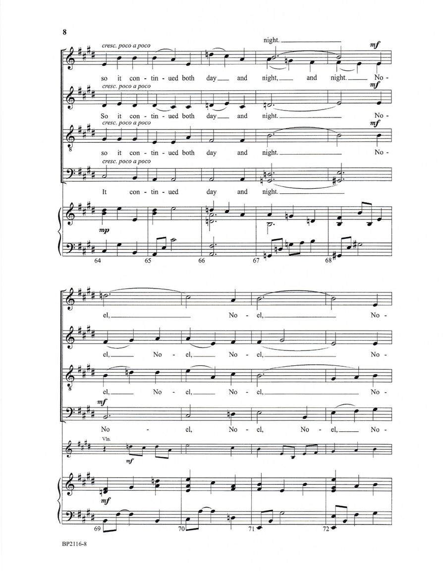 The First Noel - Huish 4-Part scores gallery preview page 8