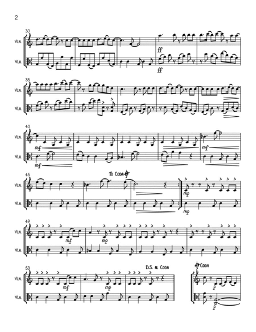 Material Girl String Duet scores gallery preview page 2
