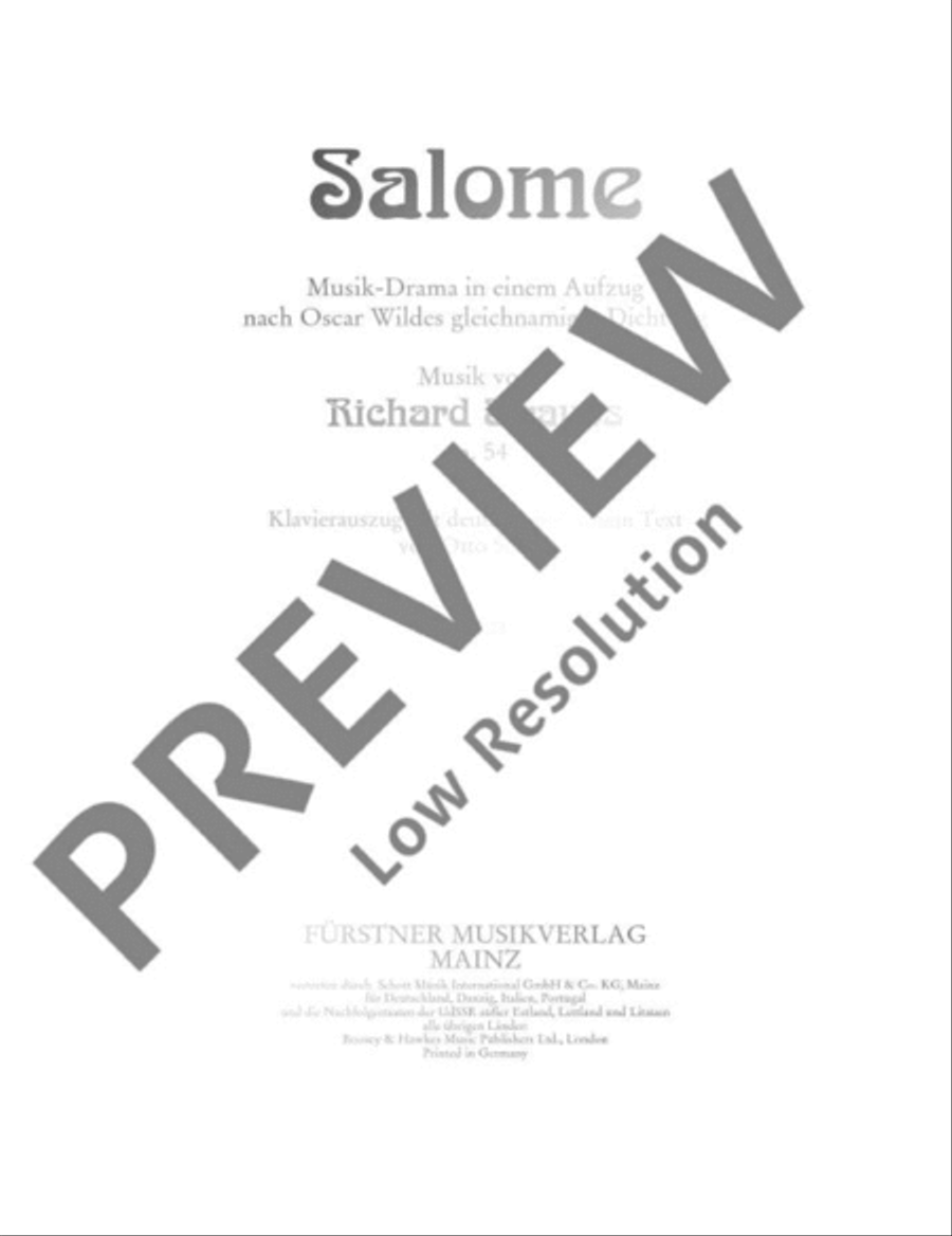 Salome Piano scores gallery preview page 2