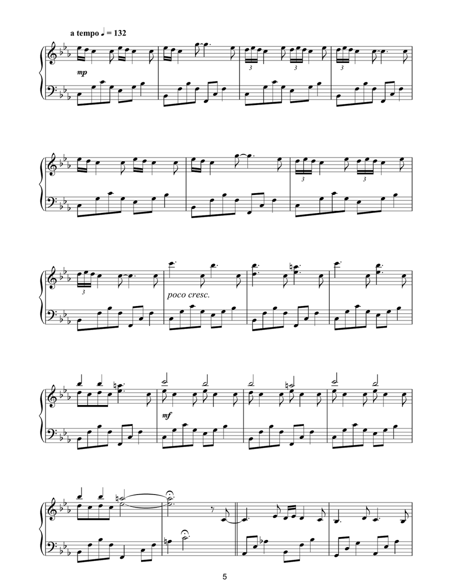 Ora Piano Solo scores gallery preview page 5