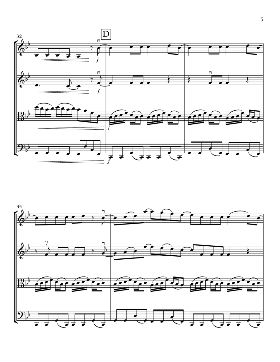 Into You String Quartet scores gallery preview page 5