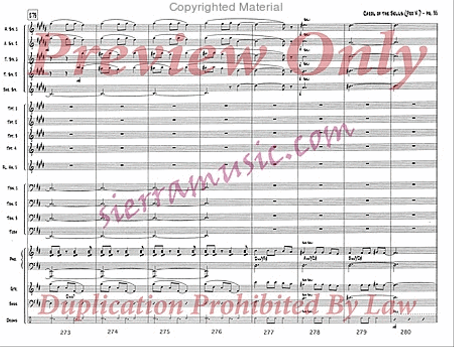 Carol of the Bells (pro) Jazz Ensemble scores gallery preview page 36