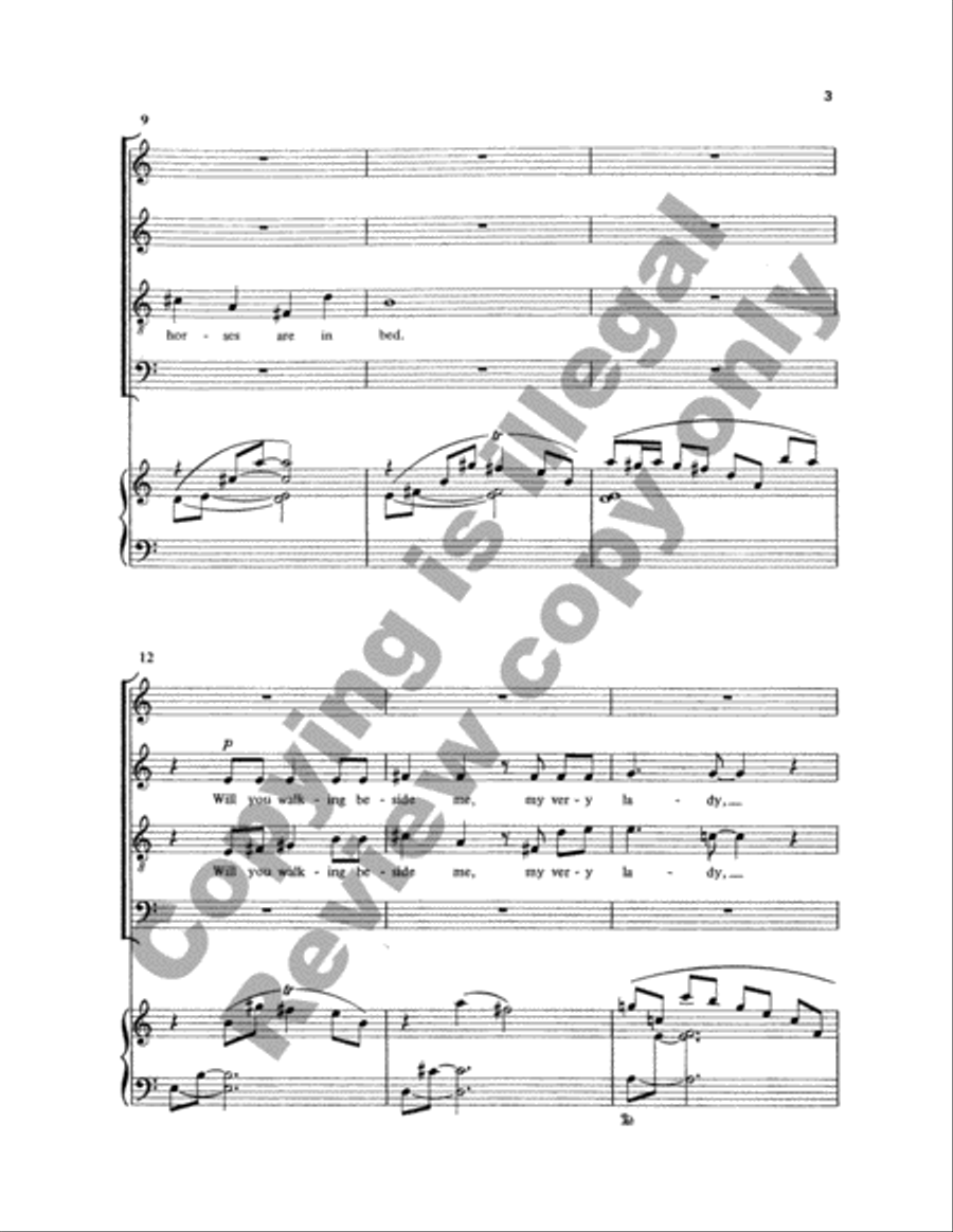 White Horses 4-Part scores gallery preview page 3