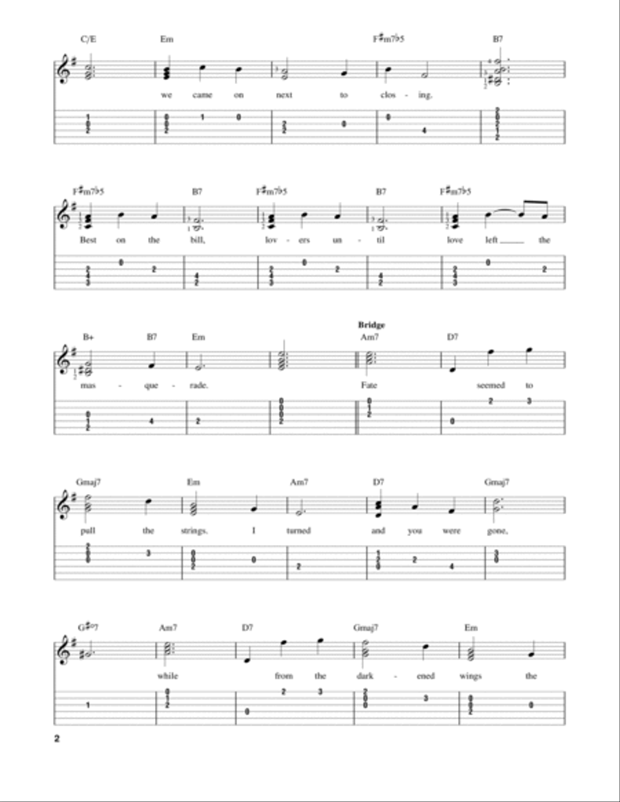 Charade Electric Guitar scores gallery preview page 2
