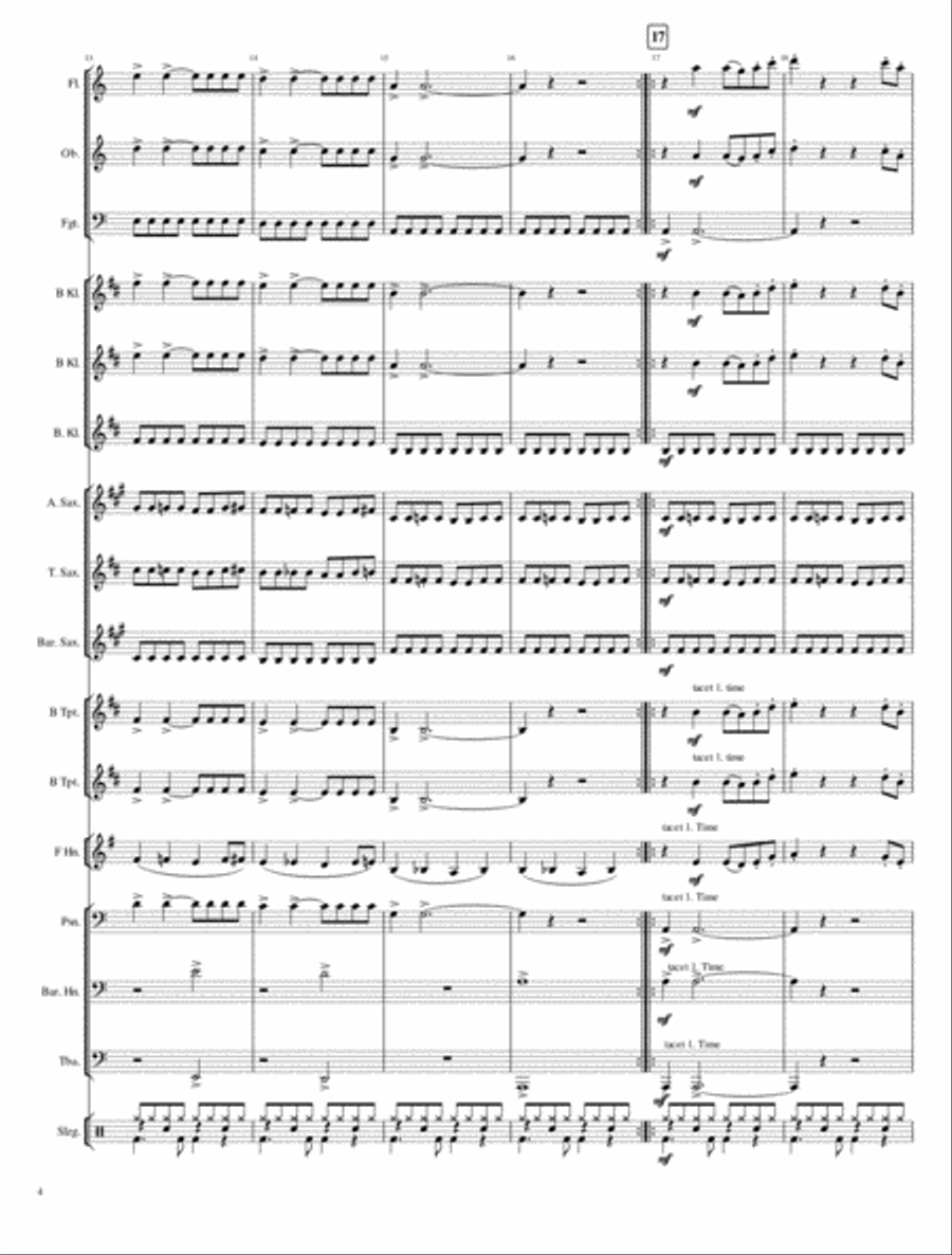 Batman Theme Batman Theme Concert Band scores gallery preview page 4