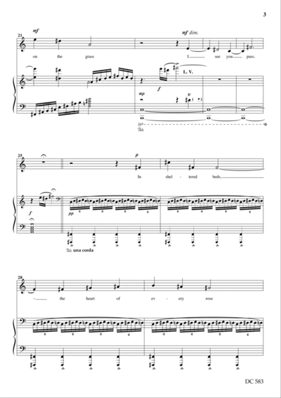 Three Song Settings of Poems by Charlotte Mew Small Ensemble scores gallery preview page 3