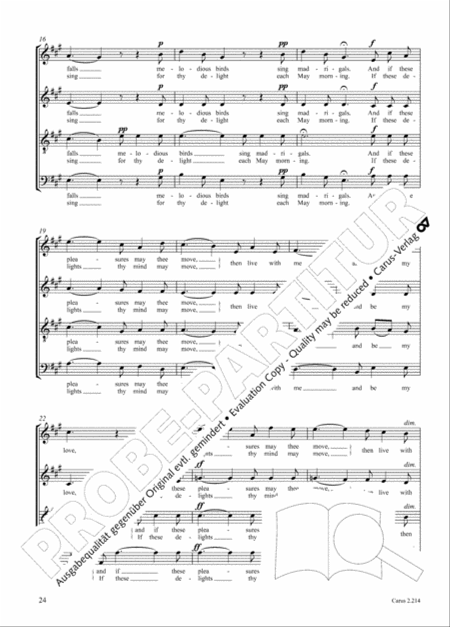 Choral Collection Folk Songs Choir scores gallery preview page 14