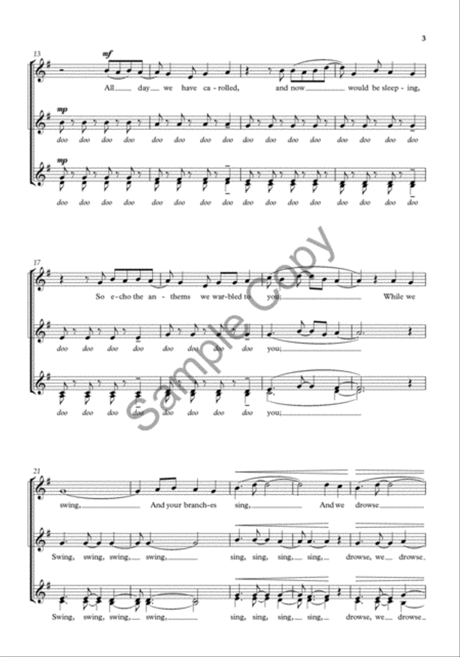 The Birds' Lullaby The Birds' Lullaby SSAA scores gallery preview page 3