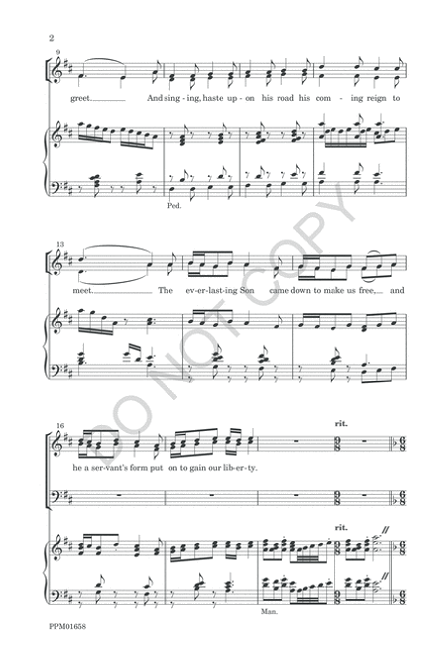 The Advent of Our God 4-Part scores gallery preview page 5