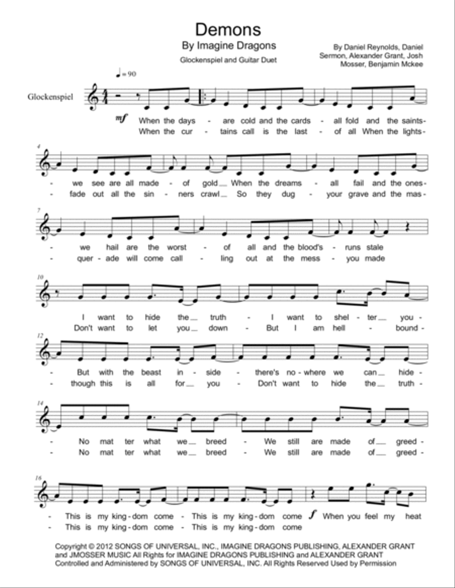 Demons Demons Guitar scores gallery preview page 2