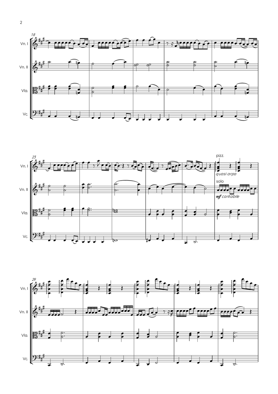 Video Games String Quartet scores gallery preview page 2