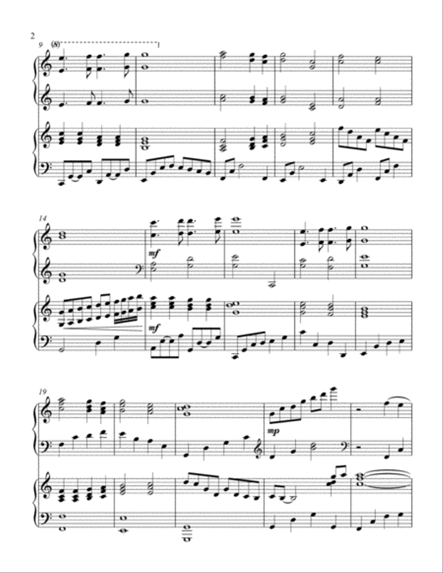 The Power Of The Cross (Oh To See The Dawn) 2 Pianos, 4-Hands scores gallery preview page 3