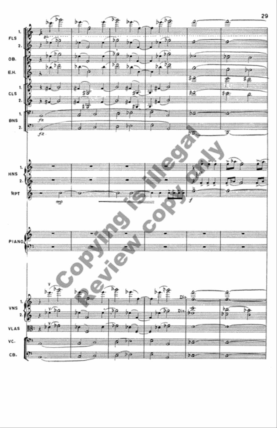 Symphony No. 3 Chamber Orchestra scores gallery preview page 16