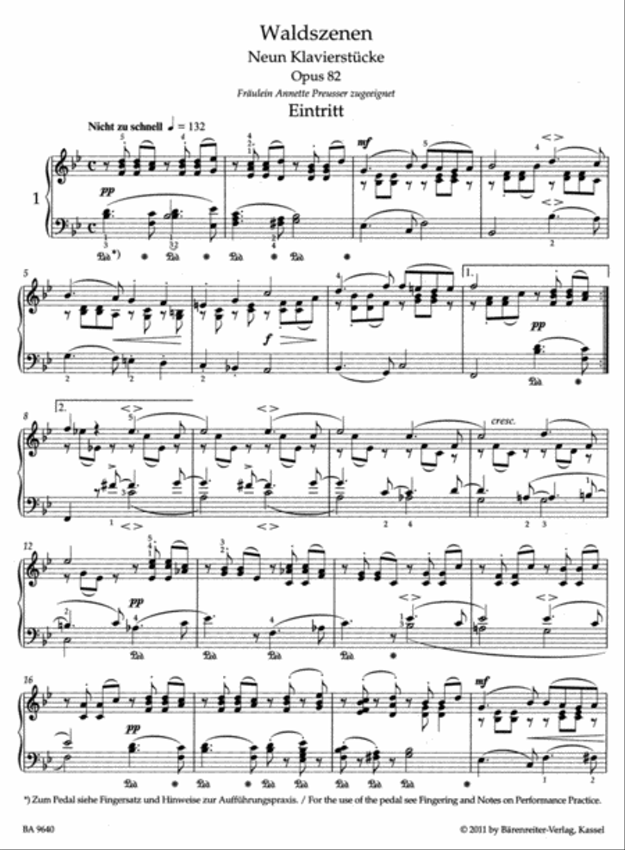Forest Scenes, op. 82 Piano Solo scores gallery preview page 2
