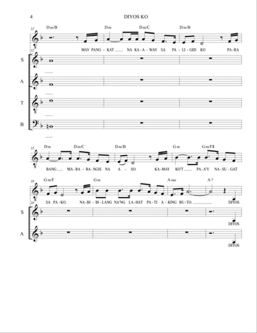 Diyos Ko 4-Part scores gallery preview page 4