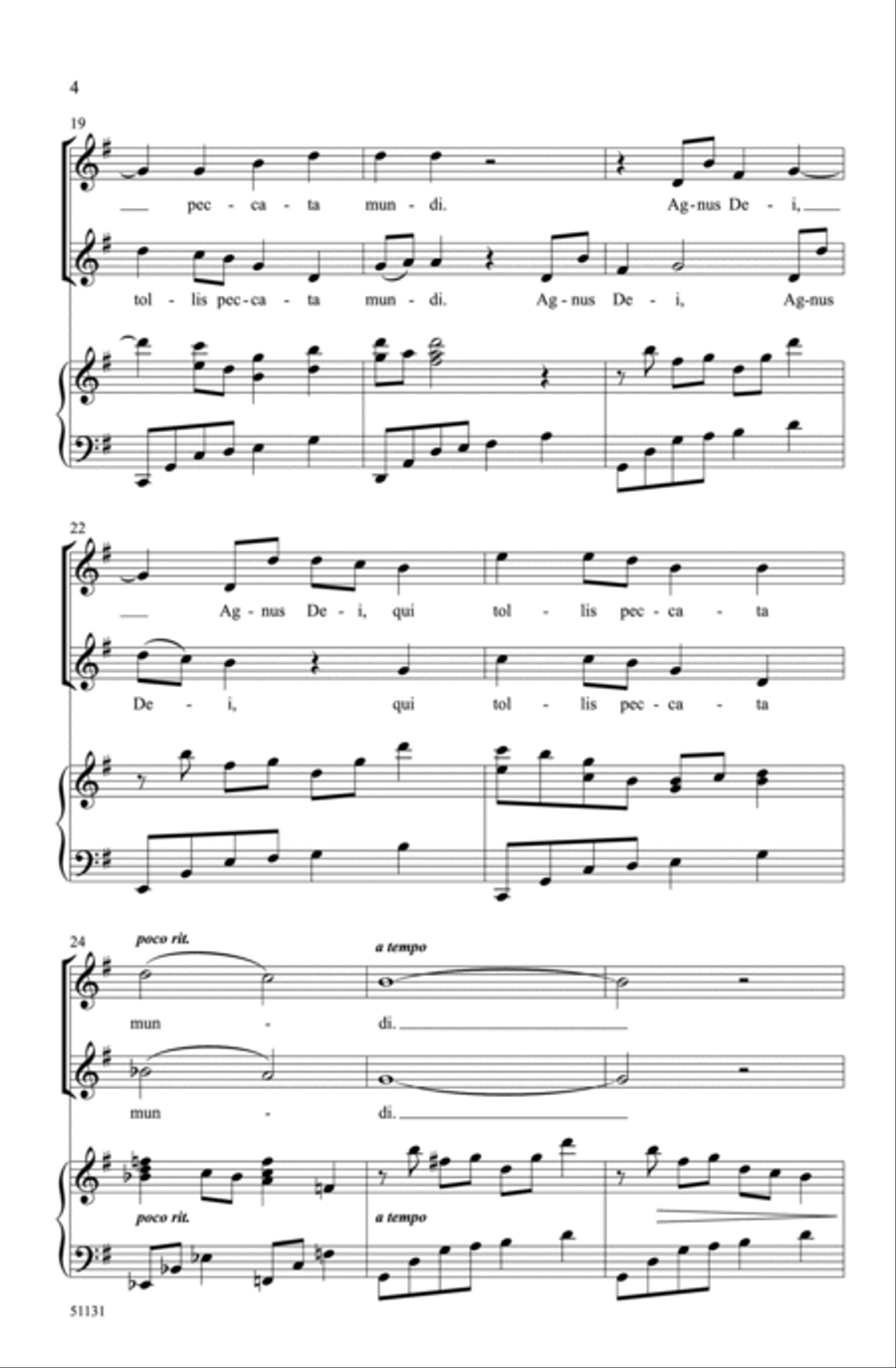 Agnus Dei Choir scores gallery preview page 3
