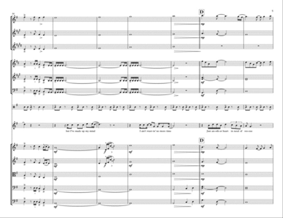 Here I Go Again Large Ensemble scores gallery preview page 5
