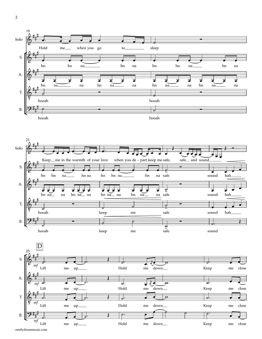 Lift Me Up Lift Me Up 4-Part scores gallery preview page 2