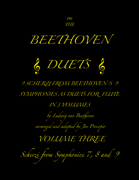 The Beethoven Duets For Flute Volume 3 Scherzi 7, 8 and 9 image number null