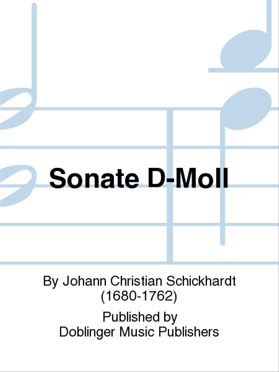 Sonate d-moll Sonate d-moll School and Community scores gallery preview page 1