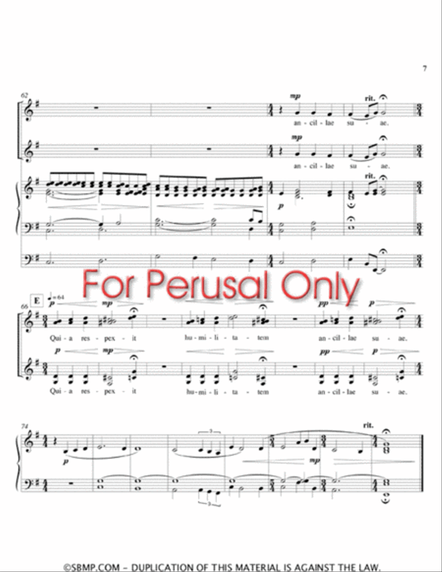 Magnificat - SSAA Choral Book SSAA scores gallery preview page 6