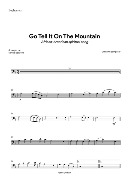 Go Tell It on the Mountain - with orchestral play along image number null