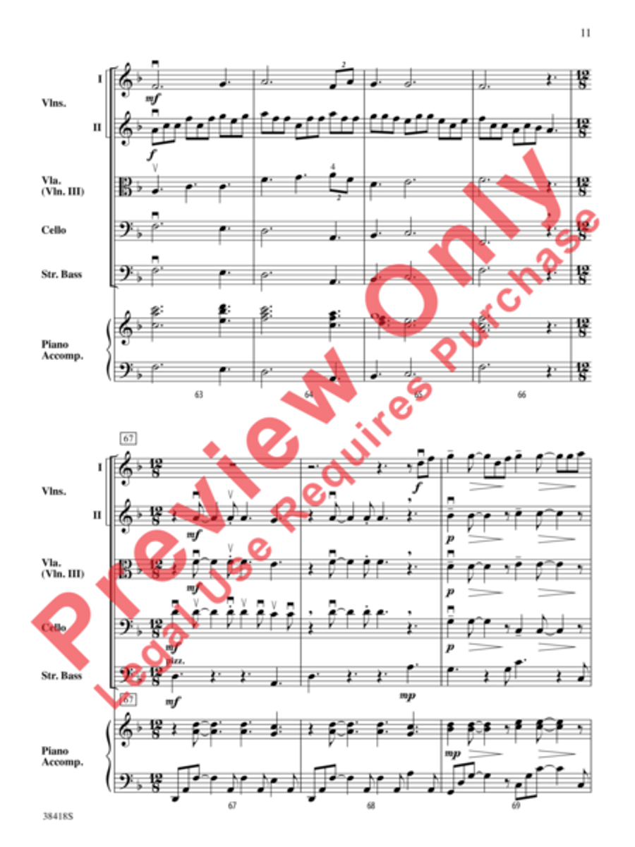 Return to Skye Return to Skye String Orchestra scores gallery preview page 12