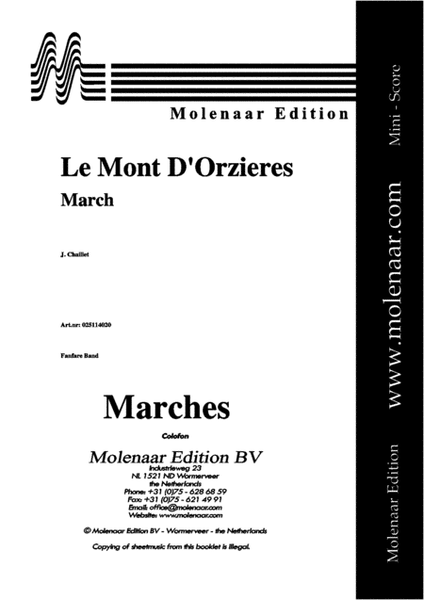 Le Mont D'Orzieres