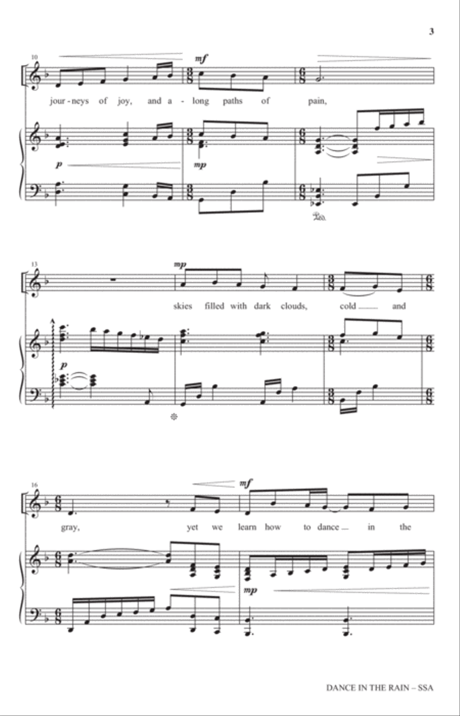 Dance In The Rain Dance In The Rain SSA scores gallery preview page 2