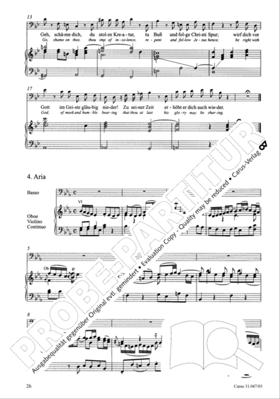 Who himself exalteth shall be abased again (Wer sich selbst erhohet, der soll erniedriget werden) 4-Part scores gallery preview page 27