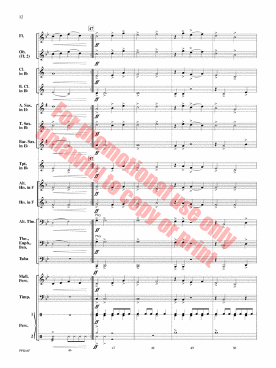 Oceanus Oceanus Concert Band scores gallery preview page 13