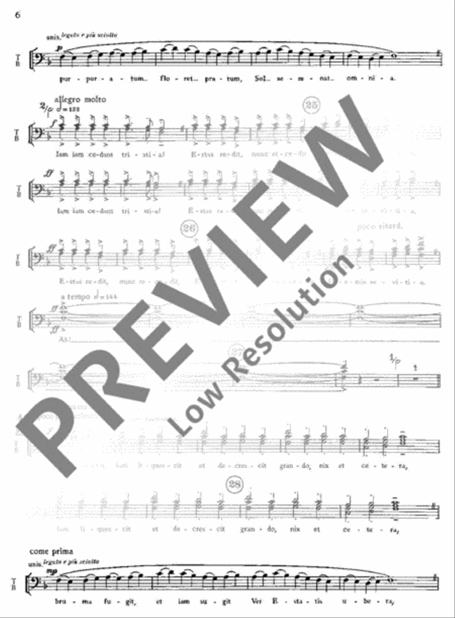 Carmina Burana Part scores gallery preview page 8