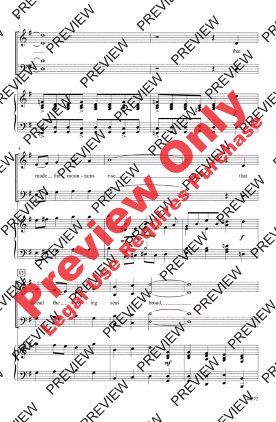 We Sing the Mighty Power of God 4-Part scores gallery preview page 4