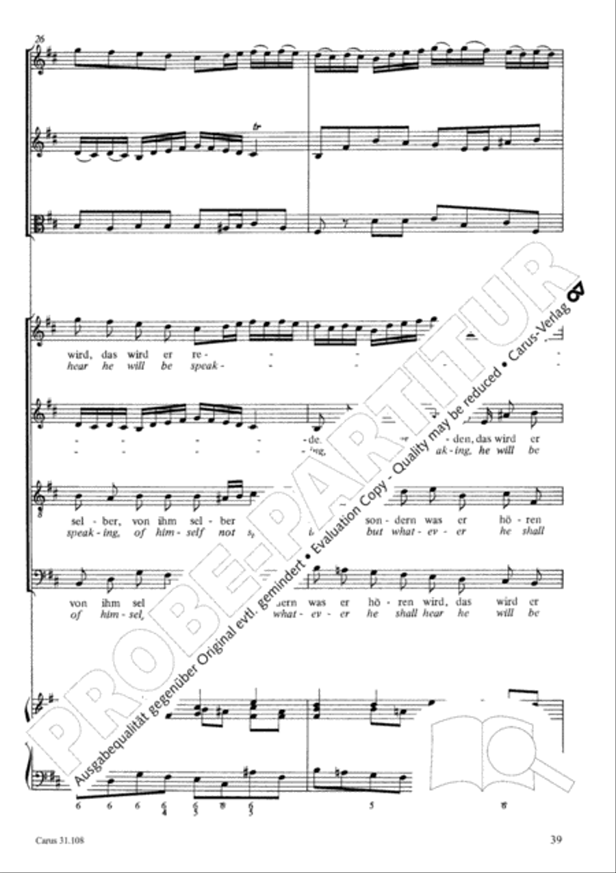 Now it is good, that I am leaving (Es ist euch gut, dass ich hingehe) ATB scores gallery preview page 40