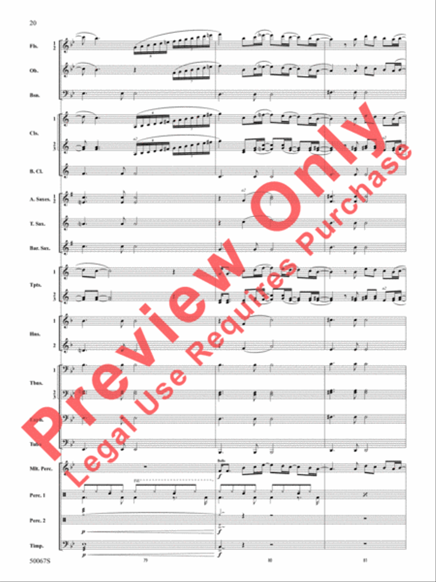 David Bowie -- The Hits Concert Band scores gallery preview page 21