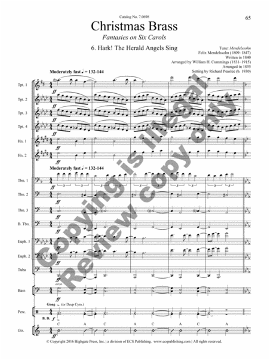 Christmas Brass Brass Band scores gallery preview page 49