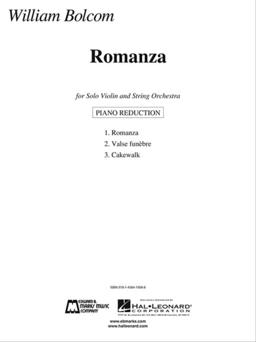 Romanza Violin Solo scores gallery preview page 3