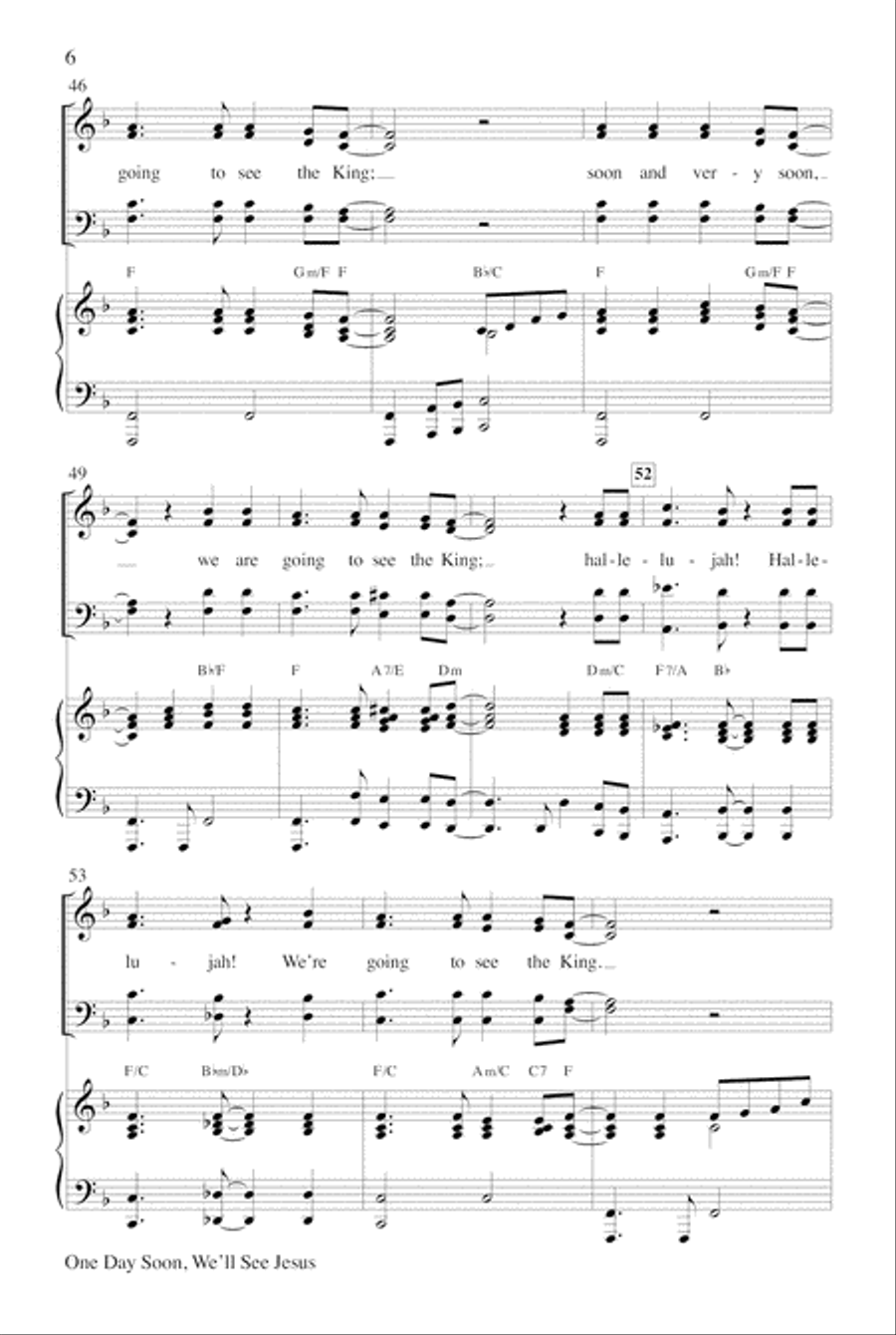 One Day Soon with Soon and Very Soon Choir scores gallery preview page 6