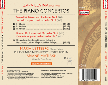 Zara Levina: The Piano Concertos